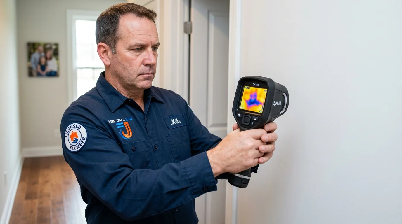 Thermal imaging leak detection by Johns Plumbing LLC in Goodwell